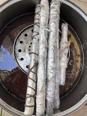 卷紧后蒸